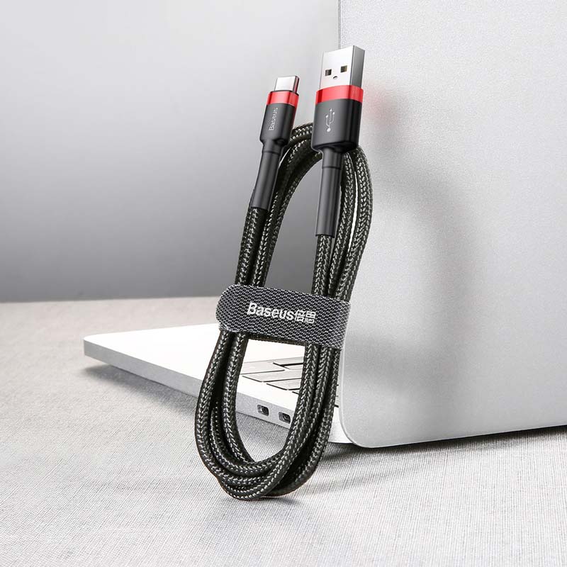 کابل تایپ سی فست شارژ Baseus Cafule CATKLF-A 3A 50cm