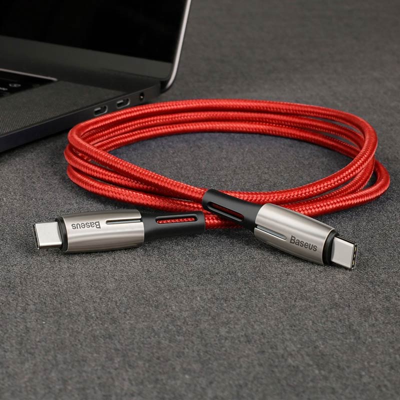 کابل فست شارژ Baseus CATSD-K QC3.0 PD2.0 Type-C to Type-C 3A 2m