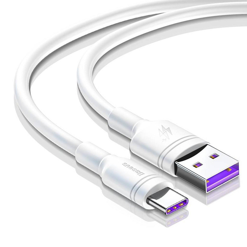 کابل تایپ سی فست شارژ Baseus Double-ring CATSH-C02 QC3 2m