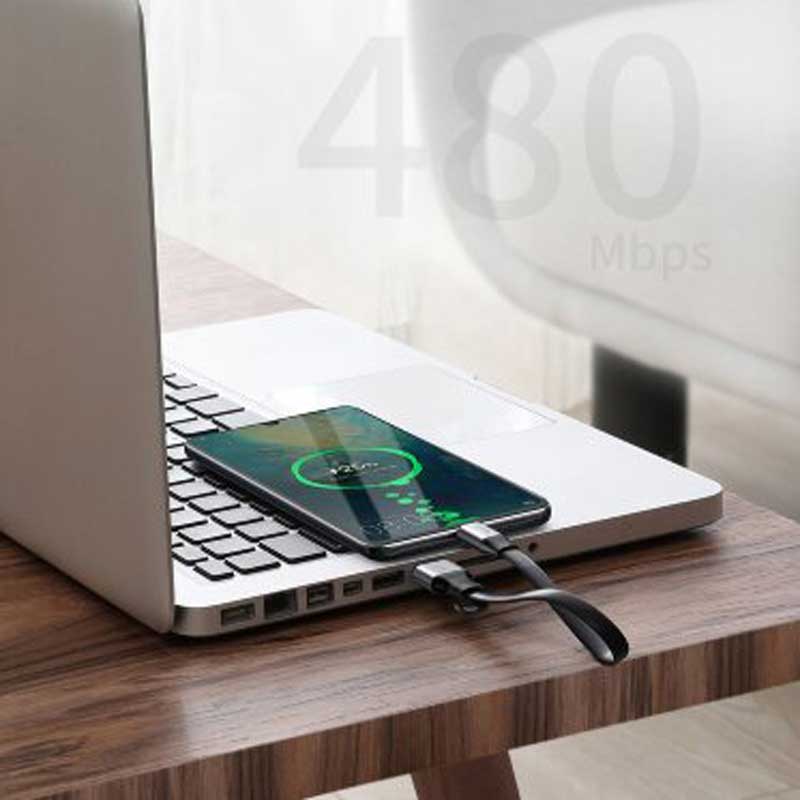کابل Baseus HW Quick Charge CATMBJ-BG1 Type-C 5A 23cm