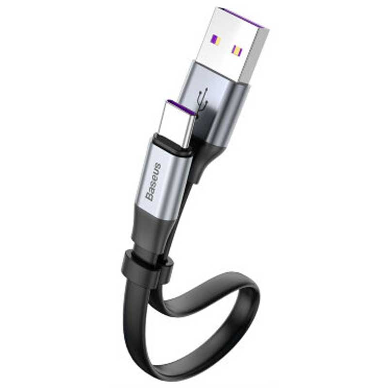 کابل Baseus HW Quick Charge CATMBJ-BG1 Type-C 5A 23cm