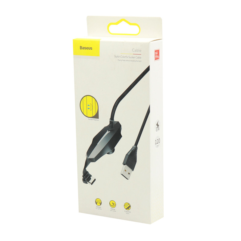 کابل کنفی تایپ سی مکنده Baseus Stylish Sucker CATXA-A01 1.2m یکسر L
