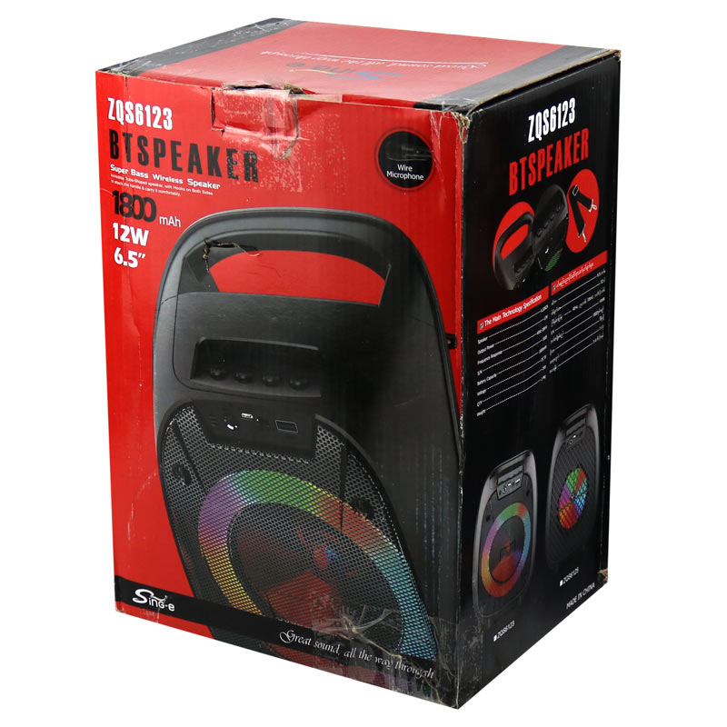 اسپیکر بلوتوثی فلش خور Btspeaker ZQS6123 + میکروفون