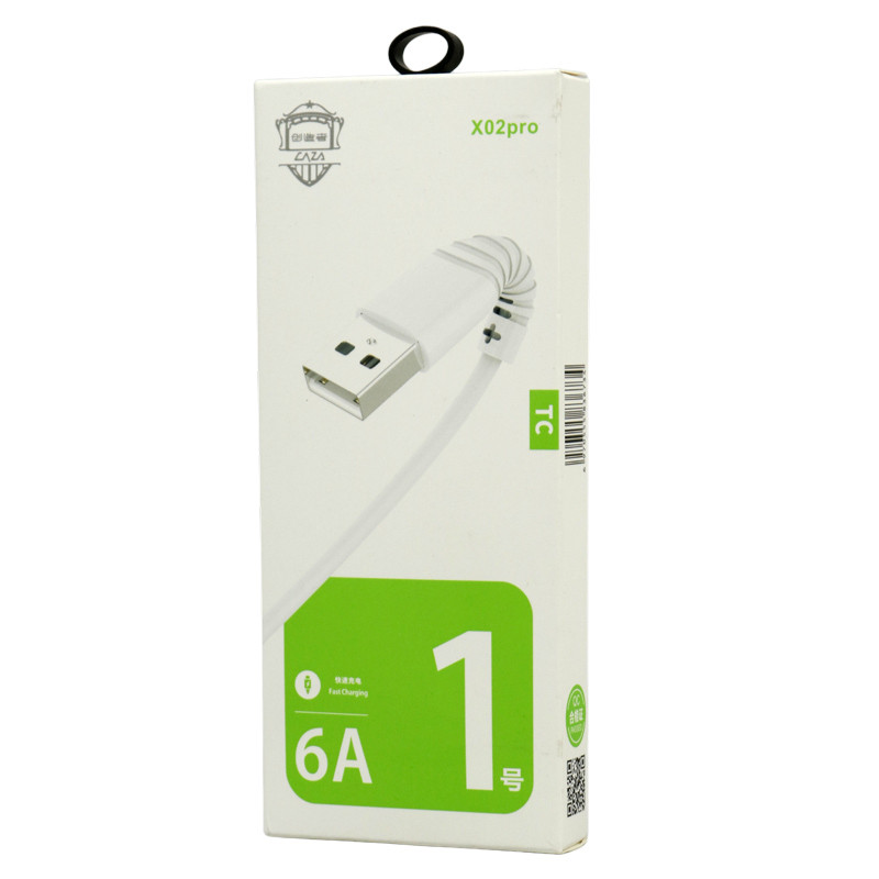 کابل تایپ سی فست شارژ CAZA X02 Pro 6A 2m