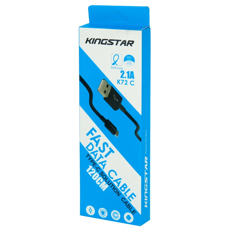 کابل تایپ سی KingStar K72C 2.1A 1.2m