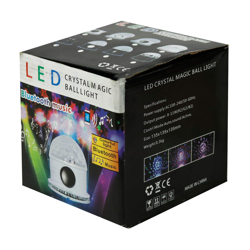 لامپ LED اسپیکر دار بلوتوثی LED Crystal Magic Ball Light