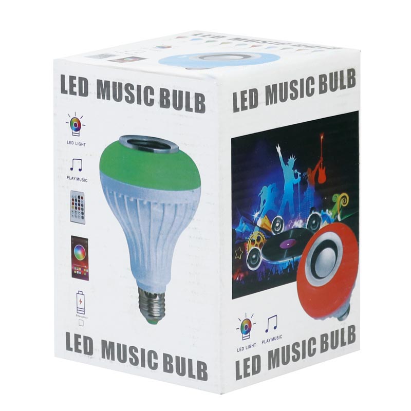 لامپ LED اسپیکر دار بلوتوثی LED Music Bulb 12W E27 + ریموت کنترل