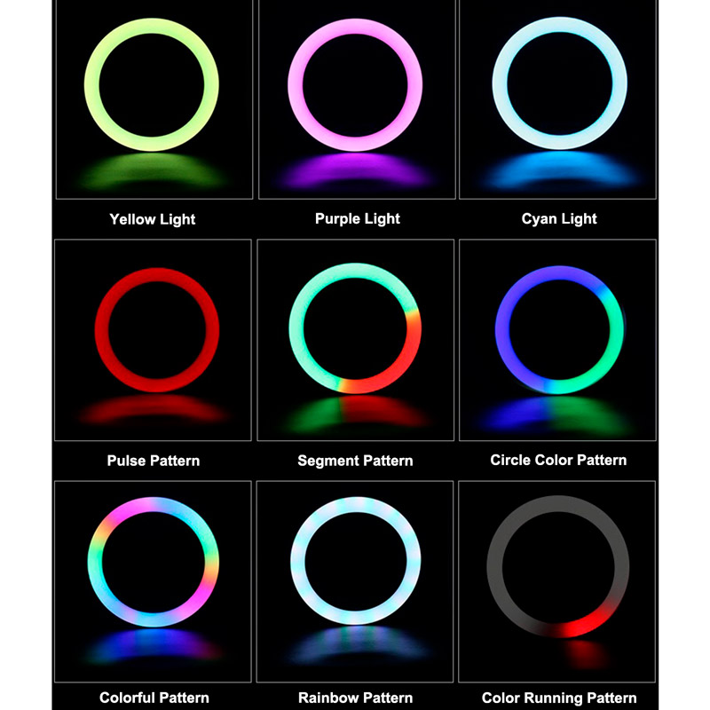 رینگ لایت “MJ26 Soft Ring Light RGB LED 10