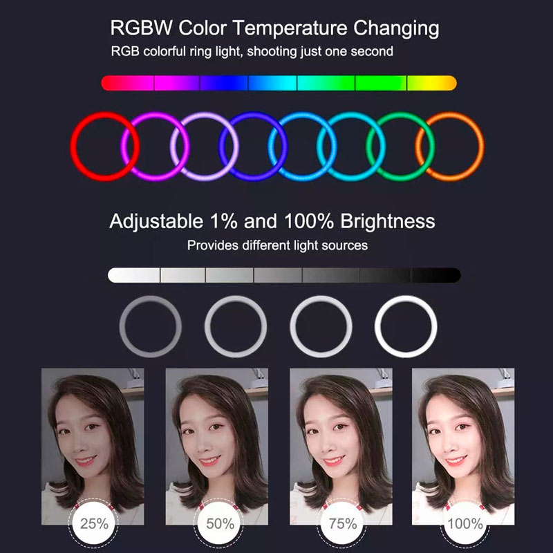 رینگ لایت “RGB LED MJ30 13