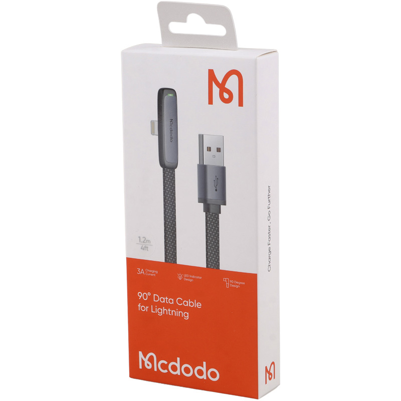 کابل آیفونی فست شارژ Mcdodo CA-2790 3A 100W 1.2m یکسر L