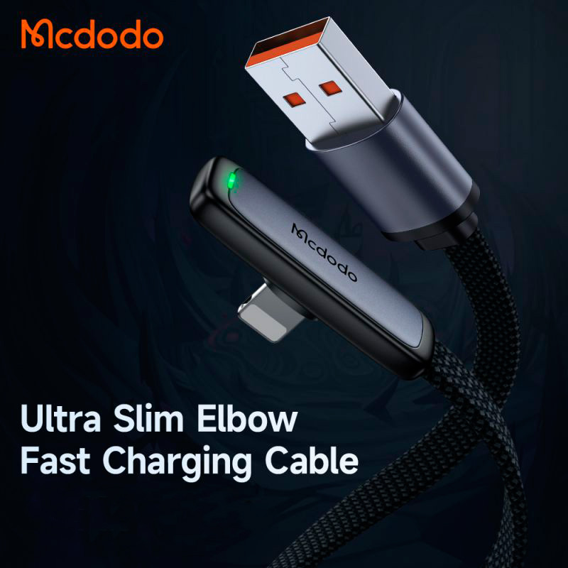 کابل آیفونی فست شارژ Mcdodo CA-2790 3A 100W 1.2m یکسر L