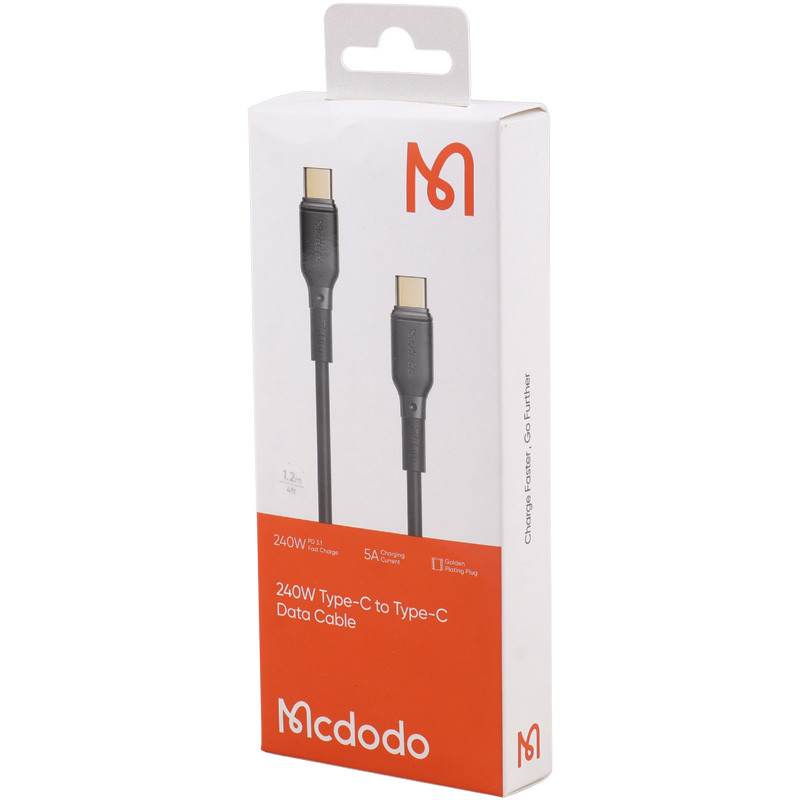 کابل تبدیل فست شارژ Mcdodo CA-3310 Type-C to Type-C 5A PD 240W 1.2m