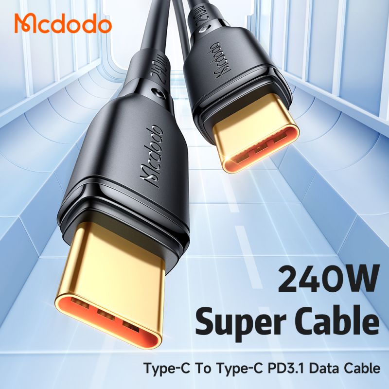 کابل تبدیل فست شارژ Mcdodo CA-3310 Type-C to Type-C 5A PD 240W 1.2m