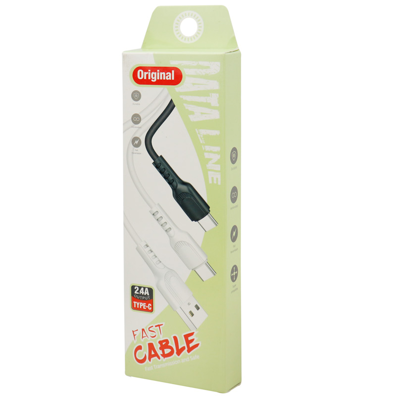 کابل سیلیکونی فست شارژ Original 2.4A Type-C 1m