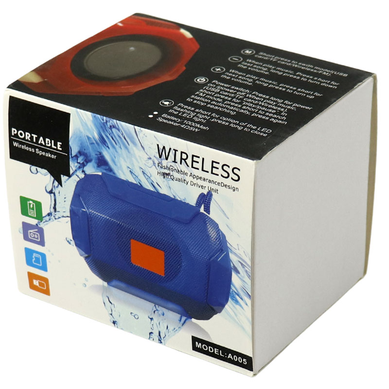 اسپیکر بلوتوثی رم و فلش خور Portable A005