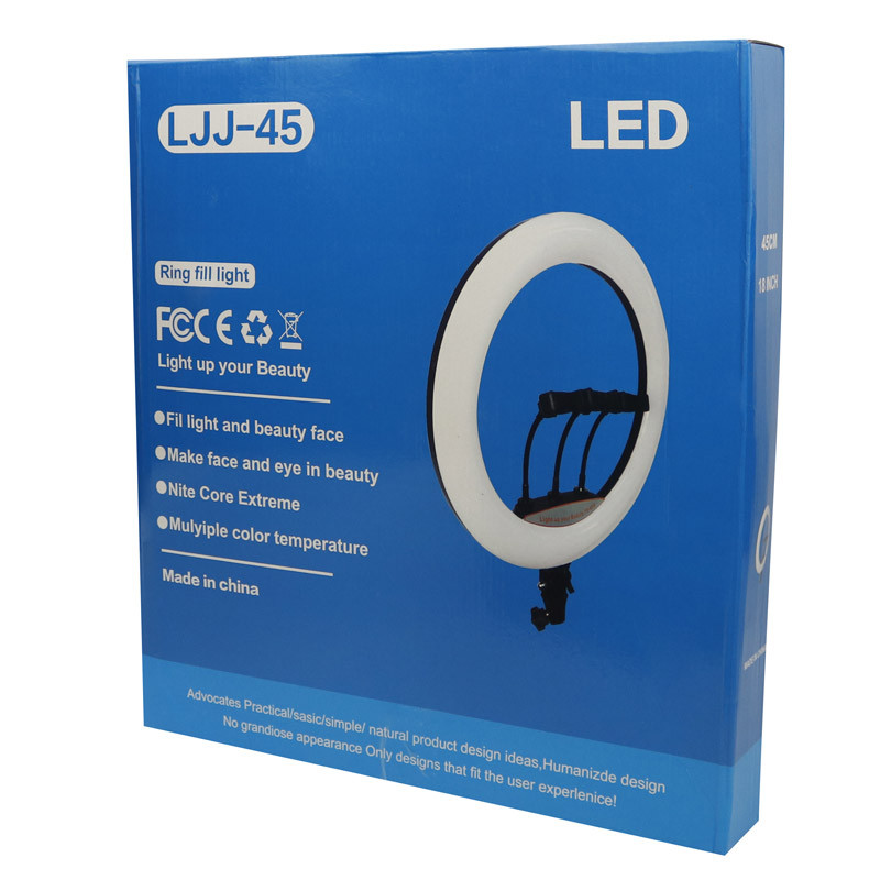 رینگ لایت پایه دار “Ring Fill Light LJJ-45 18