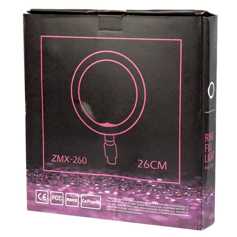 رینگ لایت پایه دار “Ring Fill Light ZMX-260 10