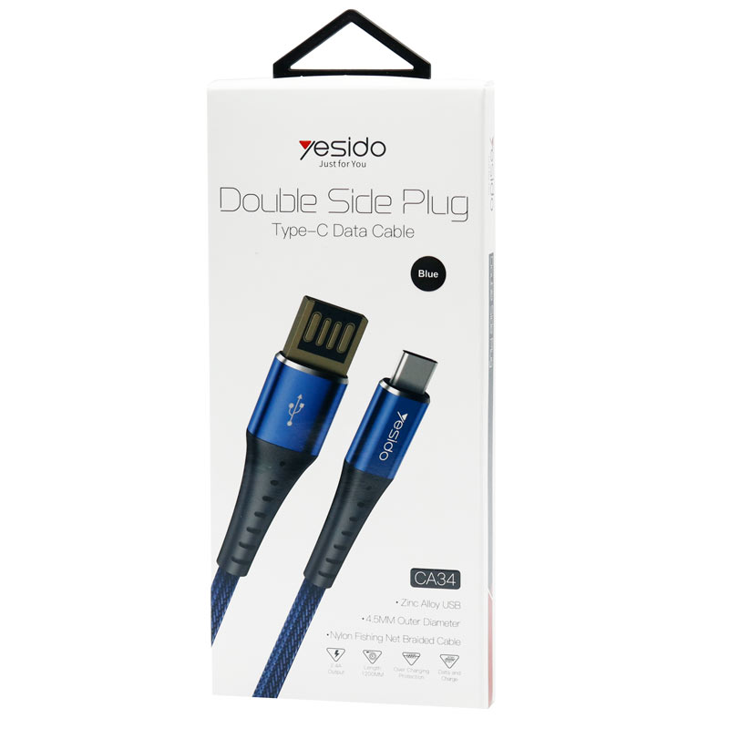 کابل Yesido CA34 2.4A Type-C 1.2m