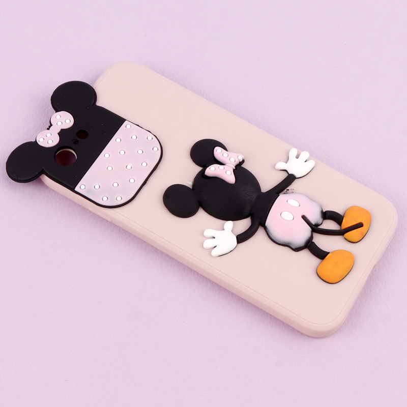 قاب عروسکی برجسته میکی موس و مینی موس محافظ لنزدار iPhone 7