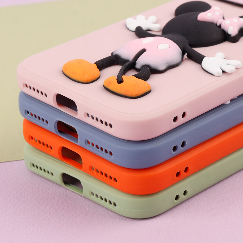 قاب عروسکی برجسته میکی موس و مینی موس محافظ لنزدار iPhone 7