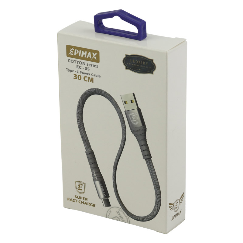 کابل کوتاه تایپ سی فست شارژ Epimax EC-05 8A 30cm