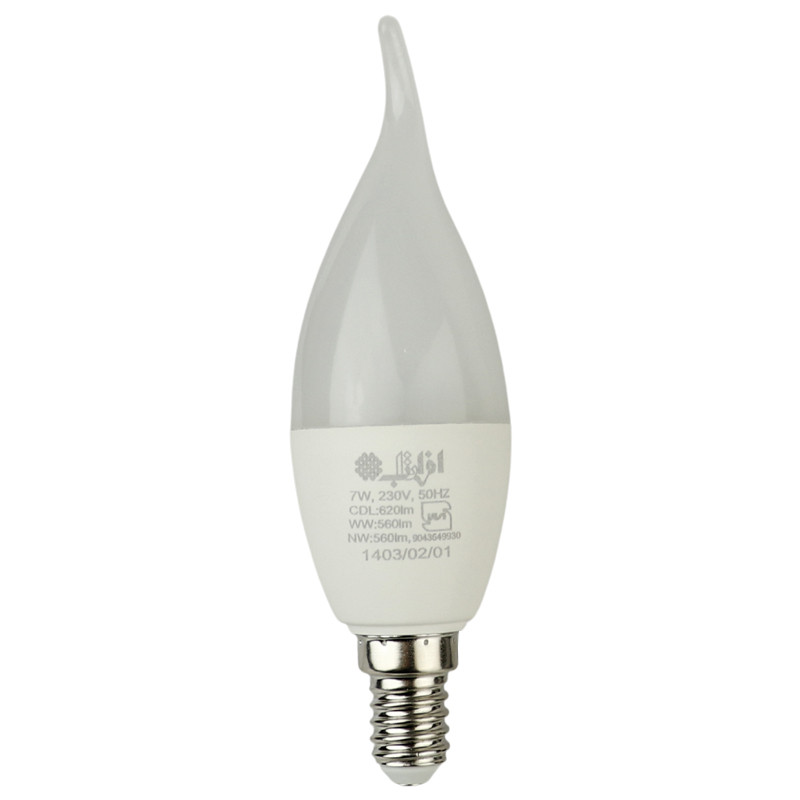 لامپ شمعی اشکی 7 وات افراتاب AF-TC37-7W پایه E14
