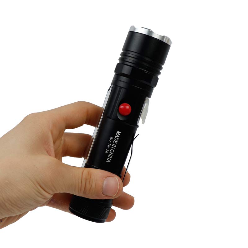 چراغ قوه پلیسی ۲ کاره COB LED BL-T6-26