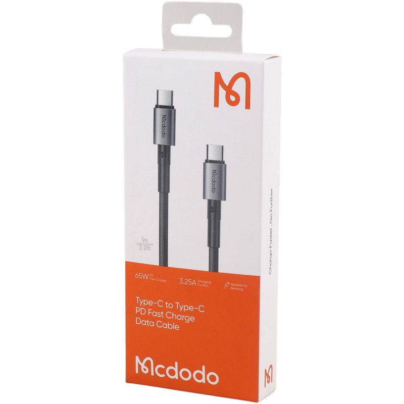 کابل تبدیل فست شارژ Mcdodo CA-3130 Type-C to Type-C 3.25A PD 65W 1m