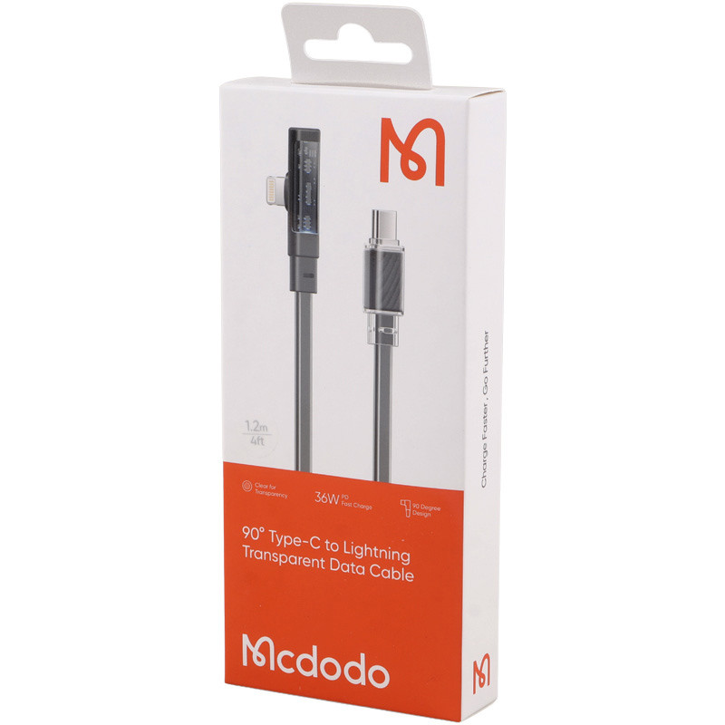 کابل تبدیل فست شارژ Mcdodo CA-3440 Type-C to Lightning 3A PD 36W 1.2m یکسر L