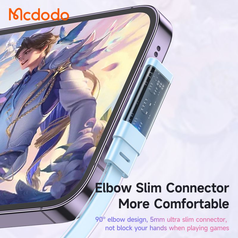 کابل تبدیل فست شارژ Mcdodo CA-3440 Type-C to Lightning 3A PD 36W 1.2m یکسر L