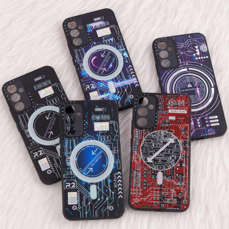 قاب PC طرحدار MagSafe محافظ لنزدار Samsung Galaxy A34