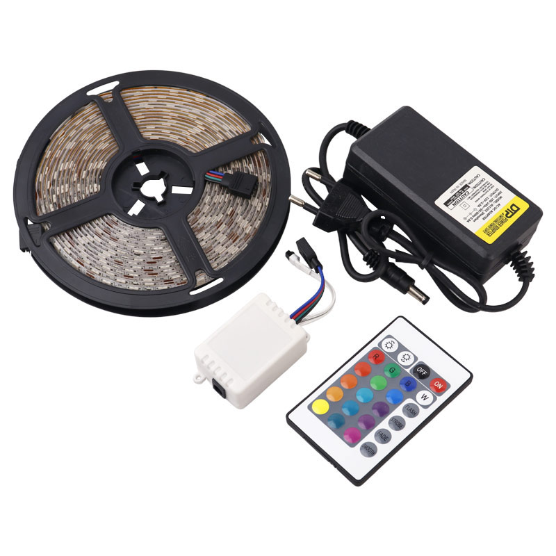 ریسه شلنگی ۵ متری RGB + سوکت و ریموت کنترل
