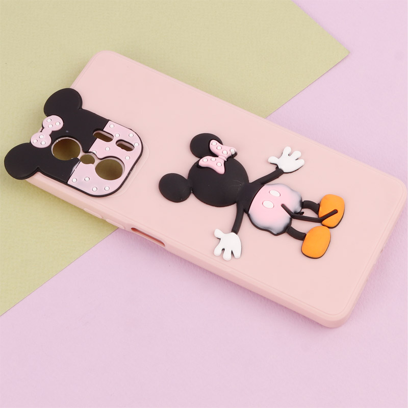 قاب عروسکی برجسته میکی موس و مینی موس محافظ لنزدار Xiaomi 11T / 11T Pro