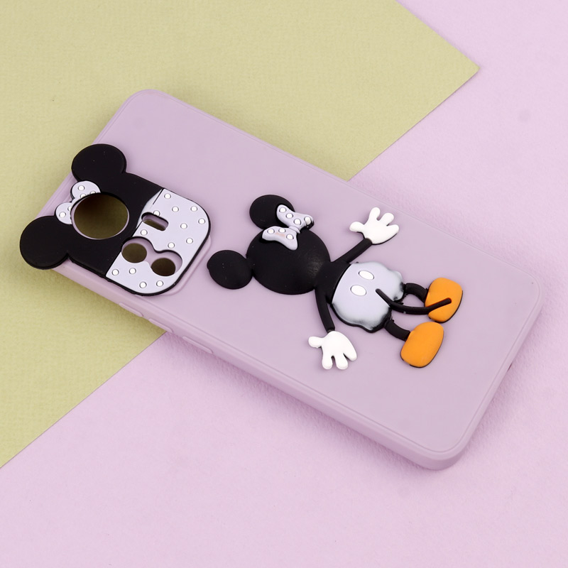 قاب عروسکی برجسته میکی موس و مینی موس محافظ لنزدار Xiaomi 12T Pro