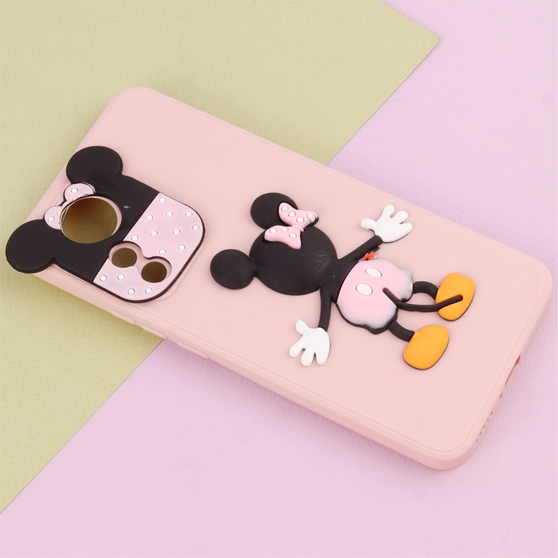 قاب عروسکی برجسته میکی موس و مینی موس محافظ لنزدار Xiaomi 12T Pro