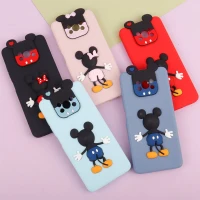 قاب عروسکی برجسته میکی موس و مینی موس محافظ لنزدار Xiaomi Poco X3