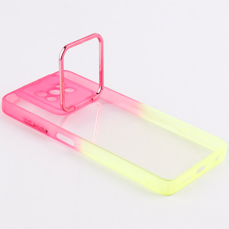 قاب ضد ضربه استند شو دور رنگی محافظ لنزدار Xiaomi Poco X3