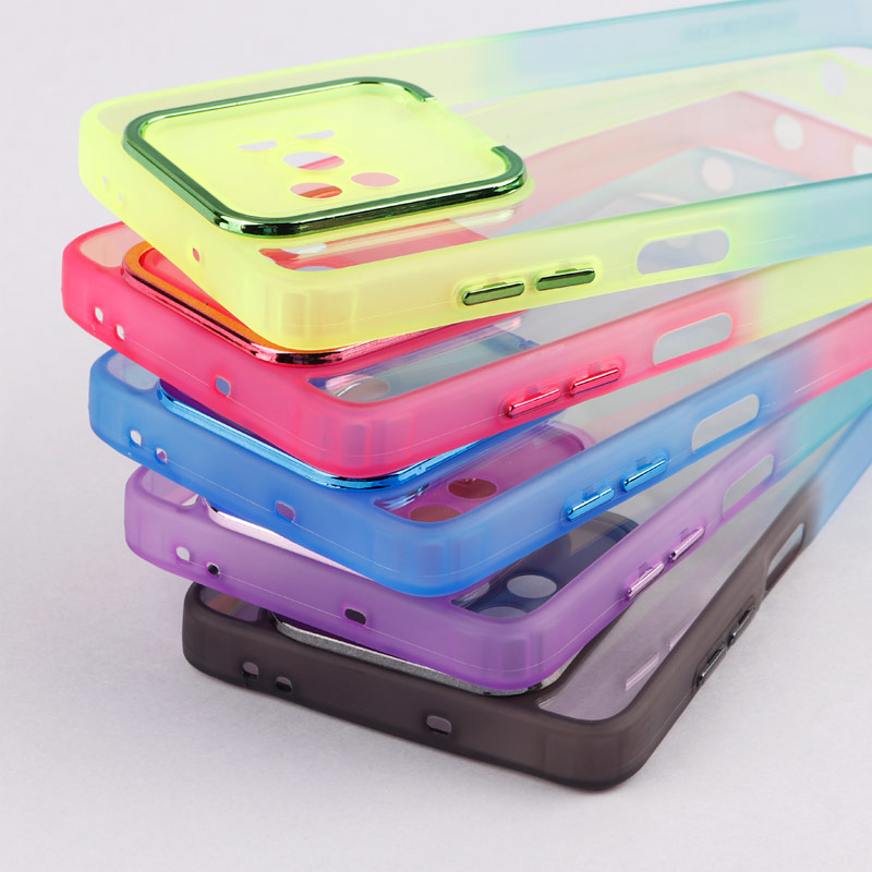 قاب ضد ضربه استند شو دور رنگی محافظ لنزدار Xiaomi Poco X3