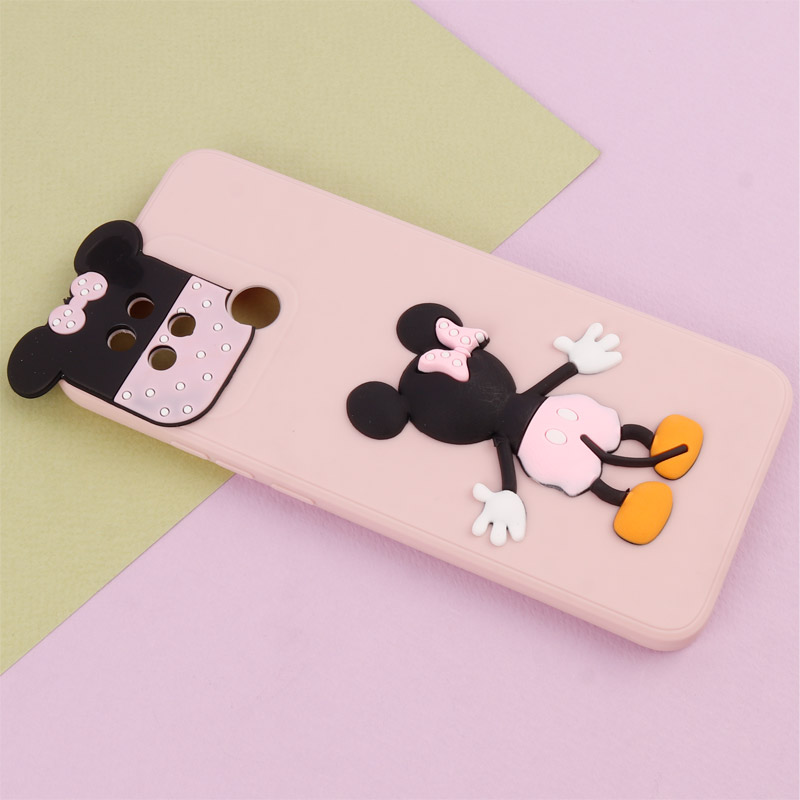 قاب عروسکی برجسته میکی موس و مینی موس محافظ لنزدار Xiaomi Redmi 10C