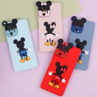 قاب عروسکی برجسته میکی موس و مینی موس محافظ لنزدار Xiaomi Redmi Note 10 Pro