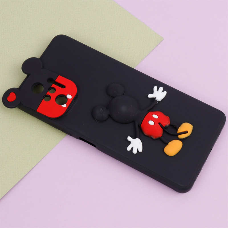 قاب عروسکی برجسته میکی موس و مینی موس محافظ لنزدار Xiaomi Redmi Note 10 Pro
