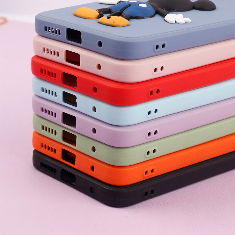 قاب عروسکی برجسته میکی موس و مینی موس محافظ لنزدار Xiaomi Redmi Note 11 / 11s