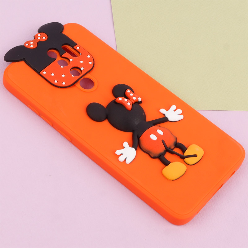 قاب عروسکی برجسته میکی موس و مینی موس محافظ لنزدار Xiaomi Redmi Note 8 Pro