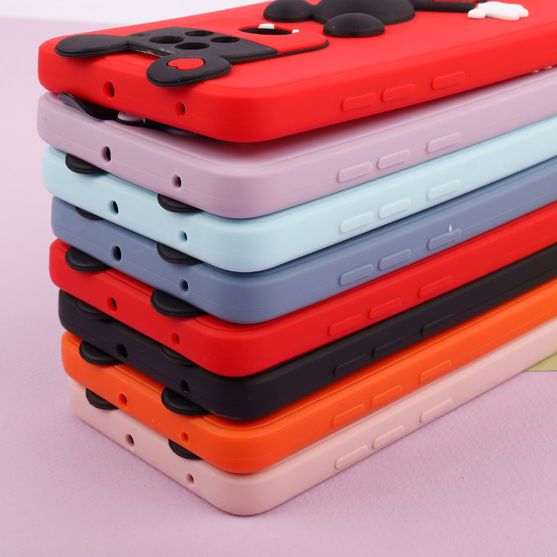 قاب عروسکی برجسته میکی موس و مینی موس محافظ لنزدار Xiaomi Redmi Note 9