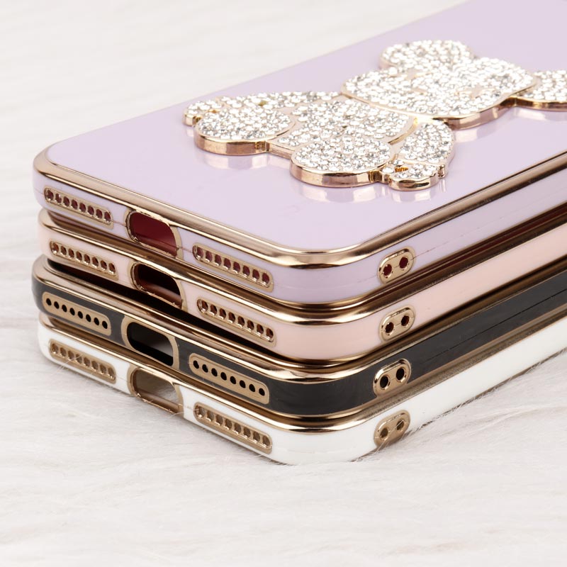 قاب My Case Power Bear نگین دار محافظ لنزدار iPhone 7 Plus / 8 Plus