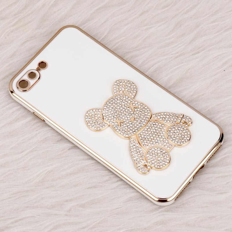 قاب My Case Power Bear نگین دار محافظ لنزدار iPhone 7 Plus / 8 Plus