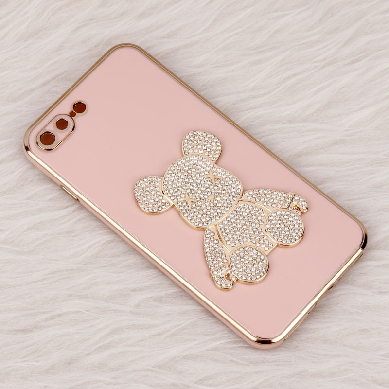قاب My Case Power Bear نگین دار محافظ لنزدار iPhone 7 Plus / 8 Plus