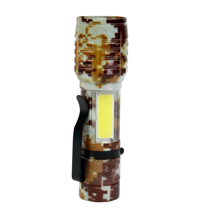 چراغ قوه پلیسی Flashlight CoB+XPE LED چریکی