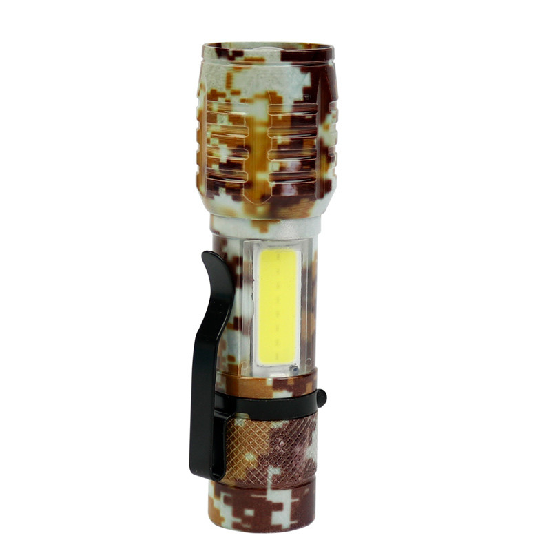 چراغ قوه پلیسی Flashlight CoB+XPE LED چریکی