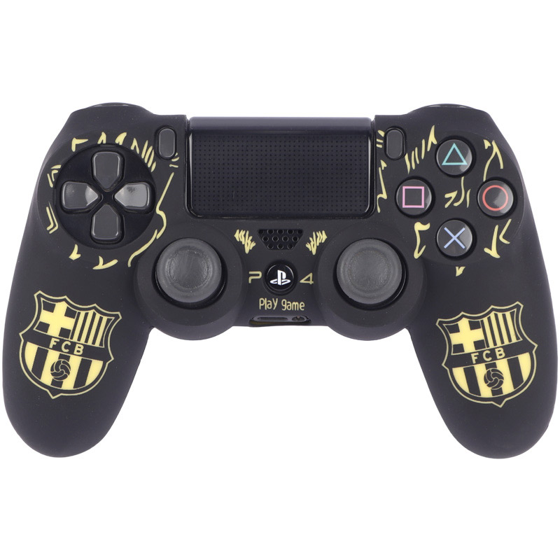 روکش دسته بازی PS4 طرح Barcelona مشکی زرد